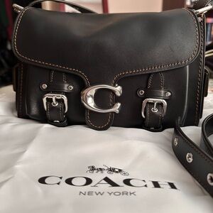 COACH Western Tabby Leather Satchel Crossbody Bag